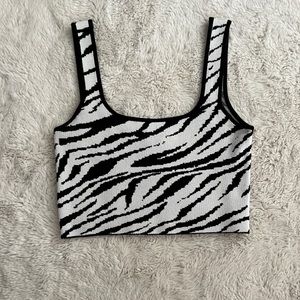 Cider Zebra Knit Top